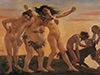 Lovis Corinth Heimkehrende Bacchanten, 1898, Öl auf Leinwand