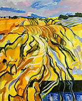Les Collines | Crépuscule Öl auf Leinwand; 1.80 x 1.50; 2014
